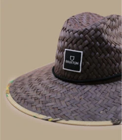 Brixton Alpha Square Sun Hat Brown Straw -Stetsoni Magasin alpha square sun hat brown straw 2