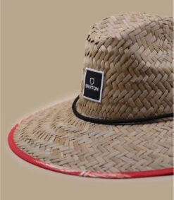 Brixton Alpha Square Sun Hat Tan Aloha Red -Stetsoni Magasin alpha square sun hat tan aloha red 2
