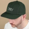 OBEY Basque 6 Panel Strapback Dark Cedar -Stetsoni Magasin basque 6 panel strapback dark cedar