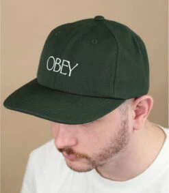OBEY Basque 6 Panel Strapback Dark Cedar