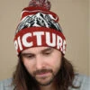 Picture Bernie Beanie Brick -Stetsoni Magasin bernie beanie brickbonnet20pompon20Picture20bordeaux20Bernie20Beanie20brick