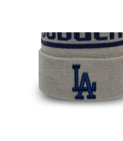 NEW ERA Bobble Knit LA Gray 7 NEW ERA Bobble Knit LA Gray -Stetsoni Magasin bobble knit la graybonnet20Dodgers20gris20pompon