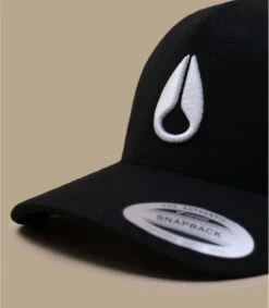 NIXON Casquette Deep Down Athletic Snapback Black White -Stetsoni Magasin casquette deep down athletic snapback black white 2