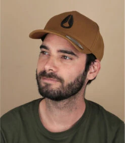 NIXON Casquette Deep Down Athletic Snapback Brown Black