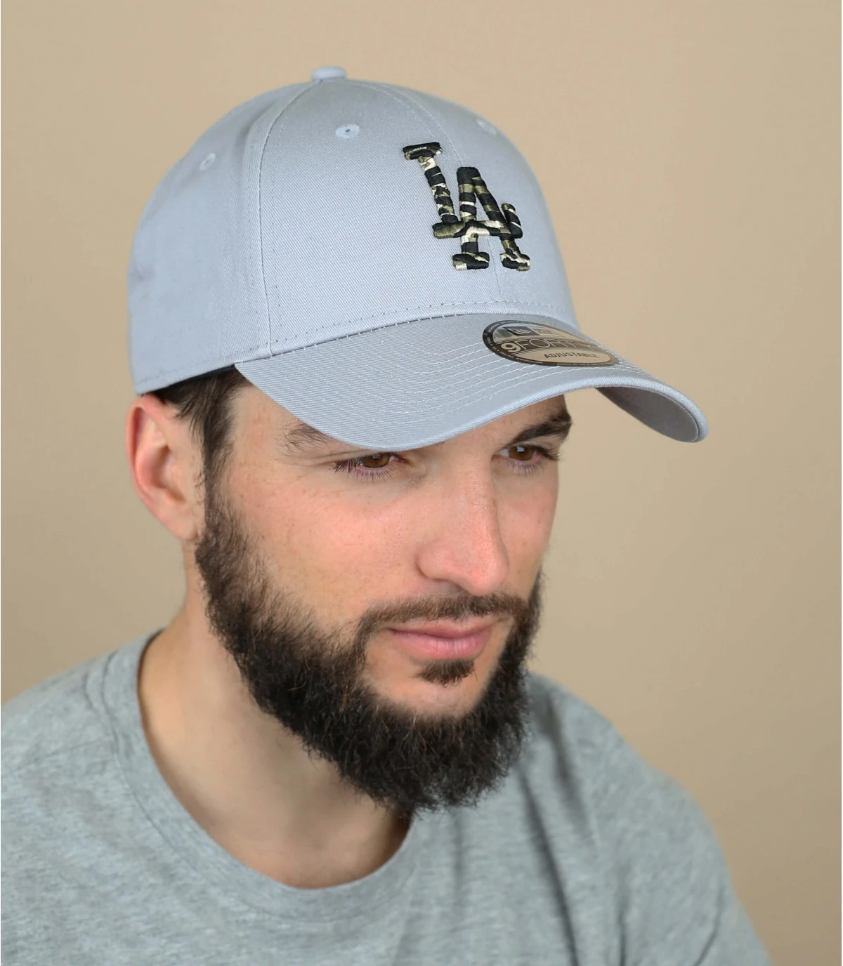 NEW ERA Casquette Wild Camo 940 LA Gray Olive 3 NEW ERA Casquette Wild Camo 940 LA Gray Olive