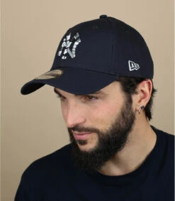 NEW ERA Casquette Wild Camo 940 NY Navy