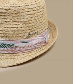 California Pink -Stetsoni Magasin don sato pinktrilby20paille20ruban20feuilles