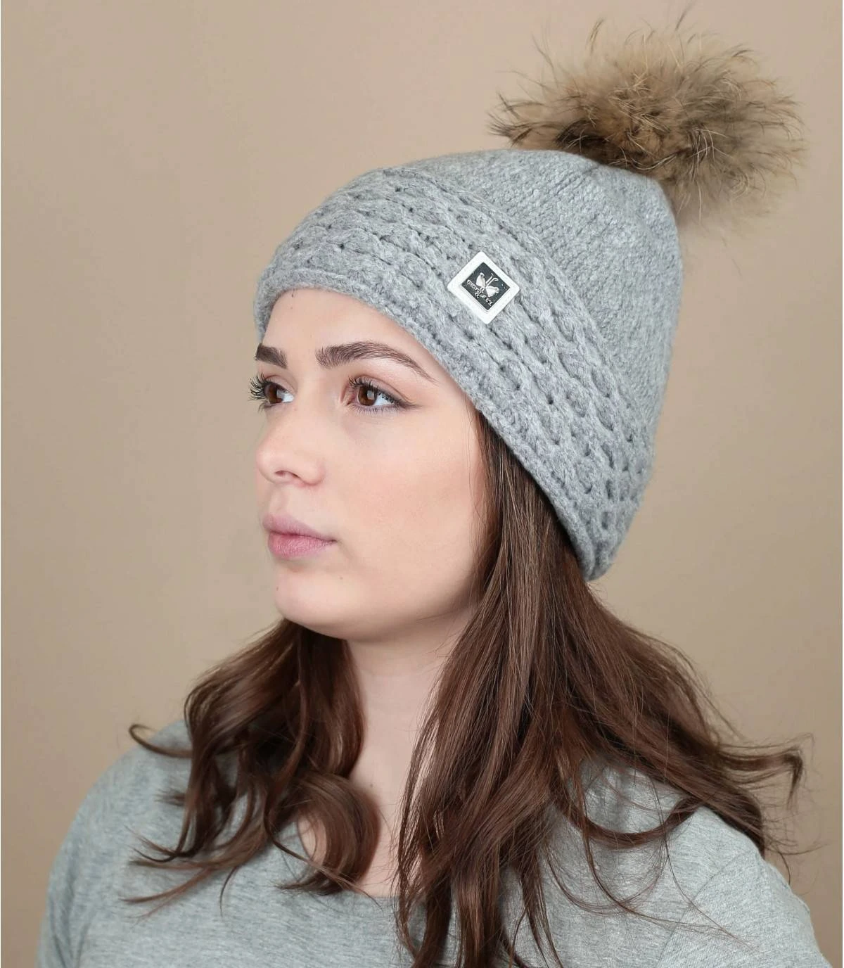 Evelina Real Fur Light Grey 3 Evelina Real Fur Light Grey