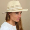 Seeberger Fedora Shiny Insert Linen Gold -Stetsoni Magasin fedora shiny insert linen gold