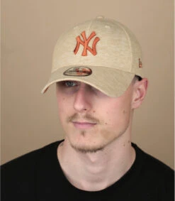 NEW ERA Jersey Ess 9Forty NY Stone Toffee