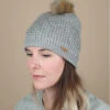 Barts Marceline Beanie Heather Grey 2 Barts Marceline Beanie Heather Grey -Stetsoni Magasin marceline beanie heather greybonnet20pompon20fourrure20gris20chin20Marceline20Beanie20heather20grey